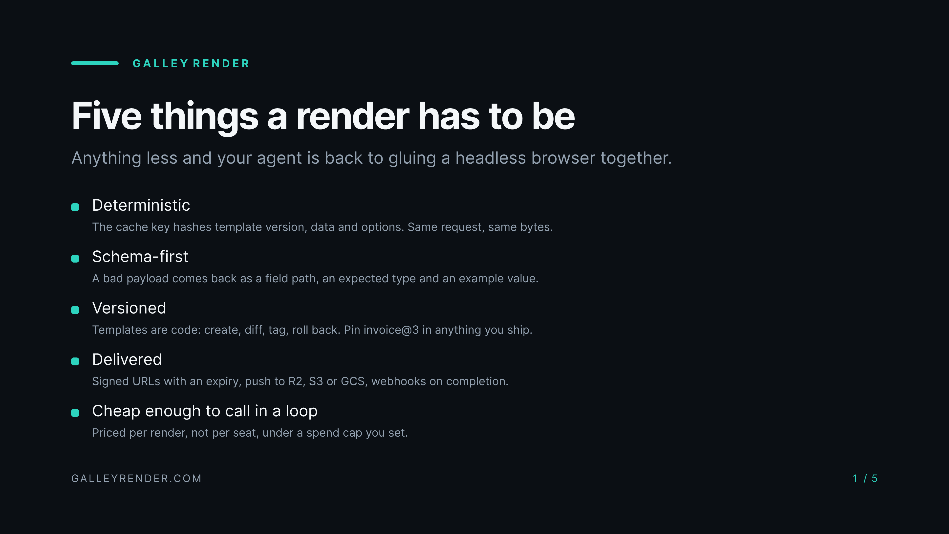 Rendered preview of the slide template