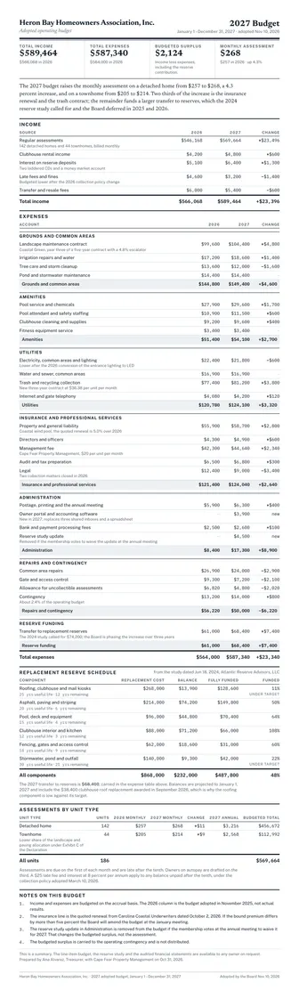 Preview of the annual budget summary template