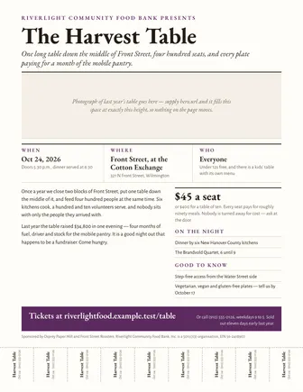 Preview of the event flyer template