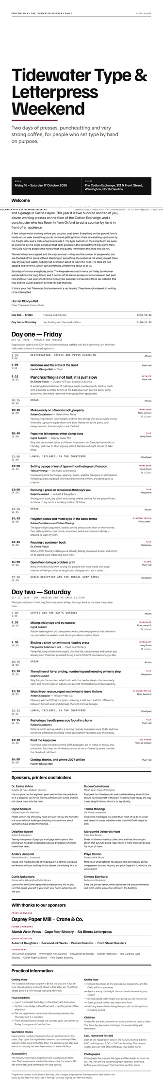Preview of the program template