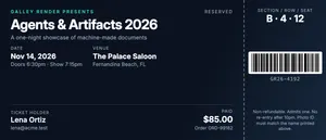 Preview of the event-ticket template