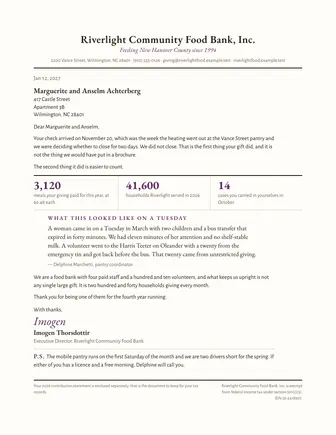 Preview of the thank-you letter template
